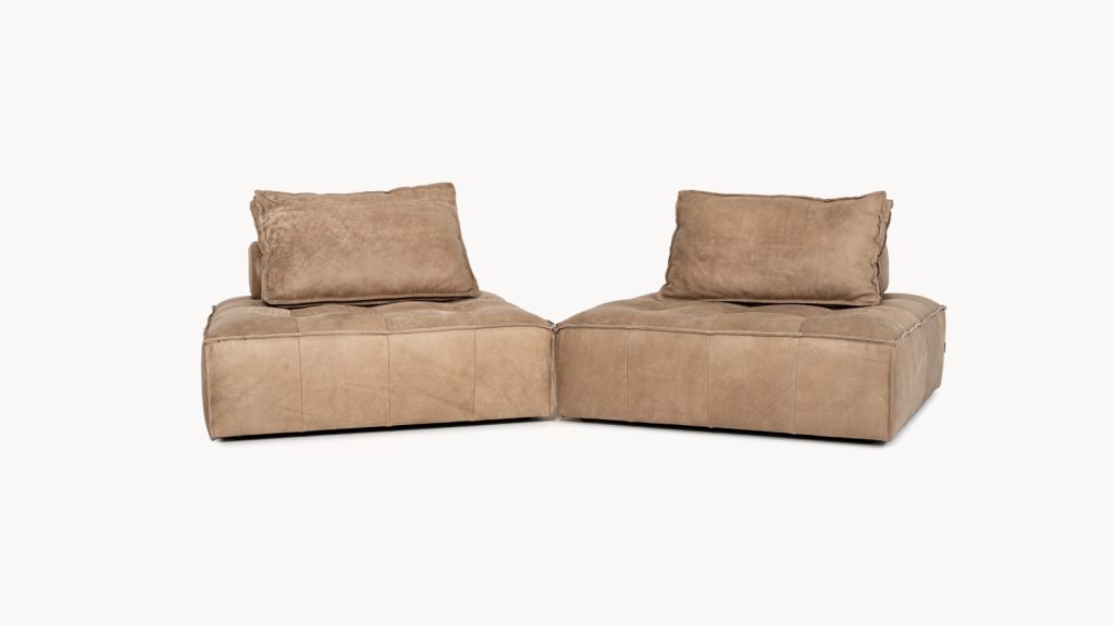 Blok handcrafted sofa by Loom & Hide, Cape Town showroom