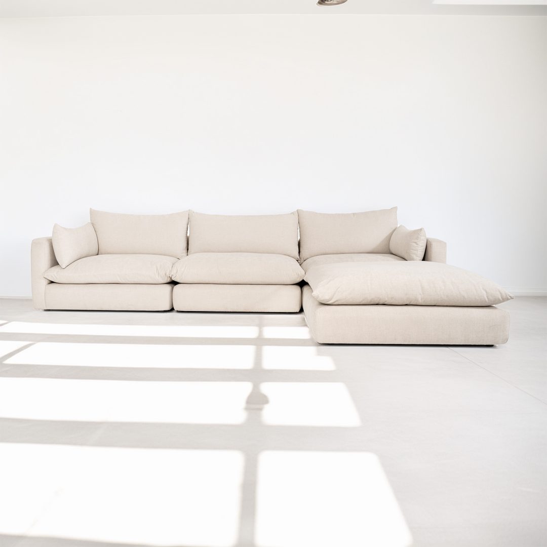 Stratus handcrafted sofa by Loom & Hide, Cape Town showroom