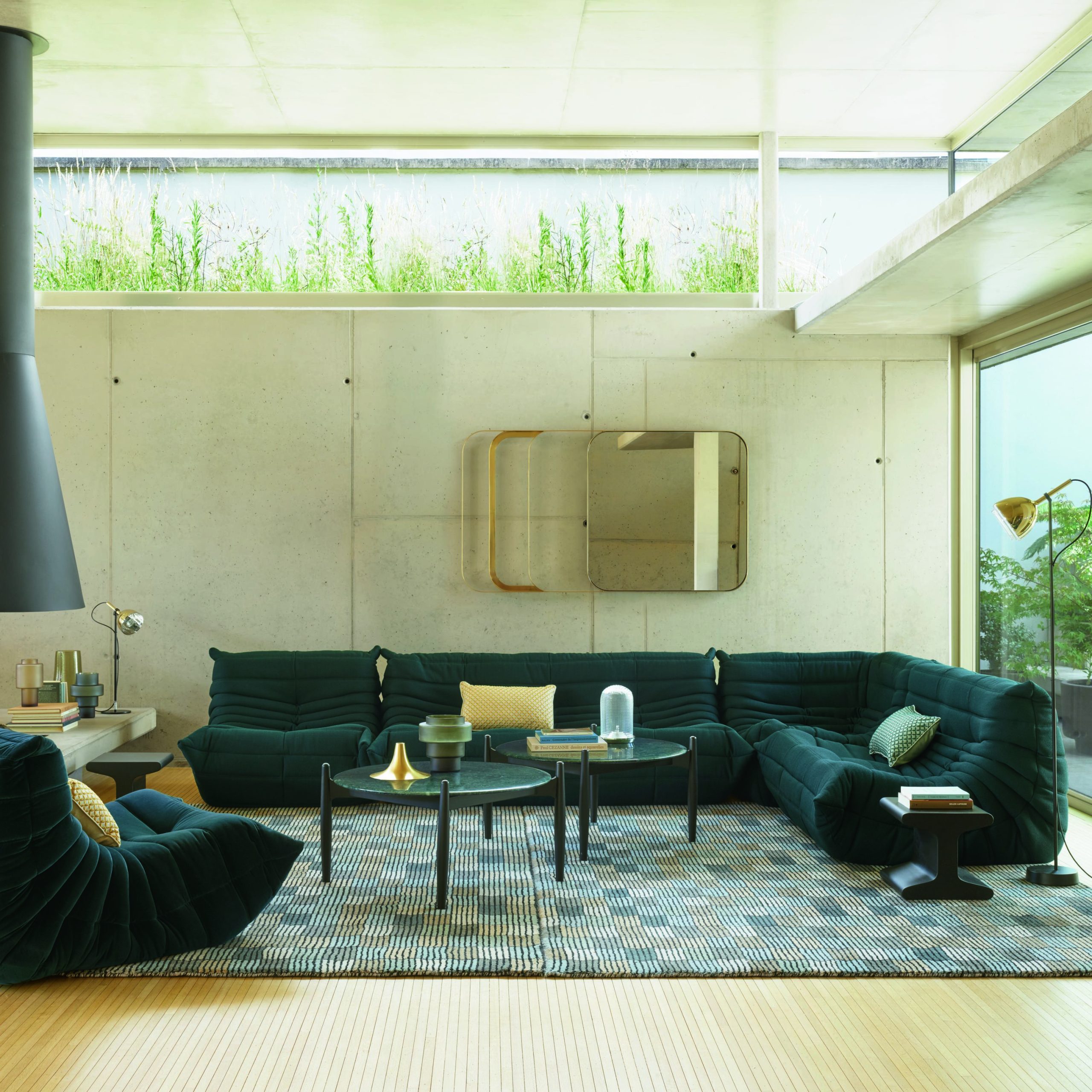 A Ligne Roset Togo sofa in a contemporary interior