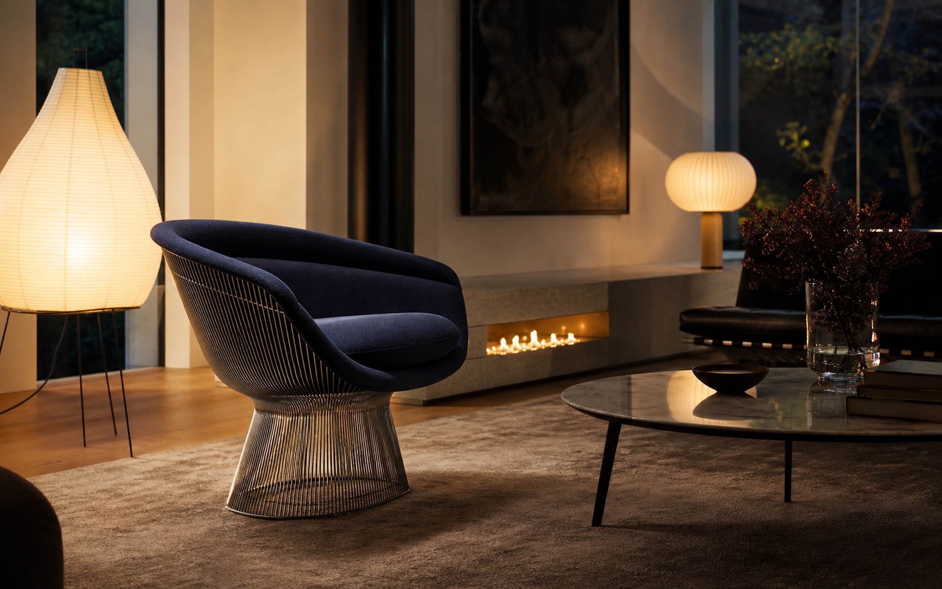 Platner Lounge Chair - Room view