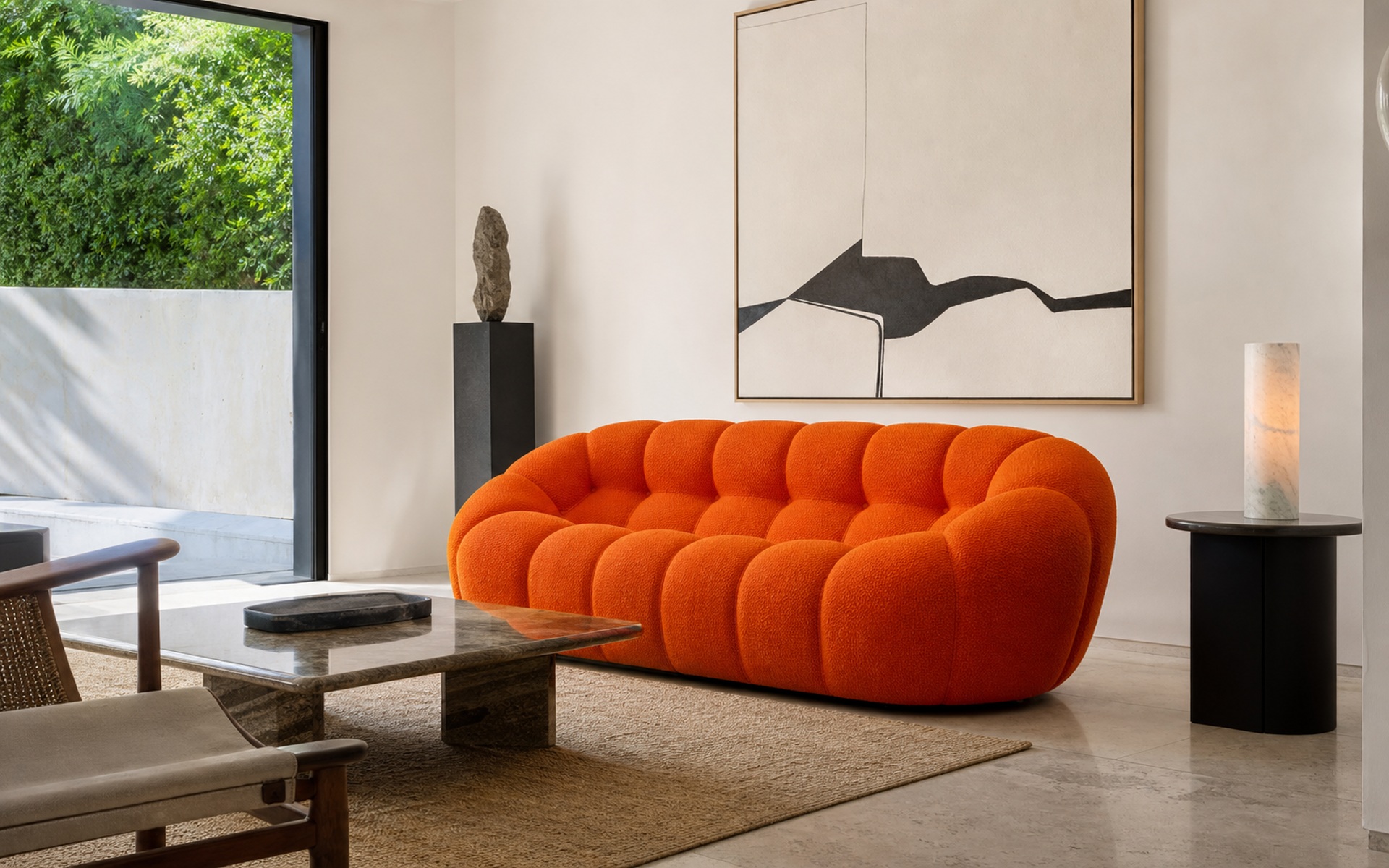 Pumpkin Sofa - Room view