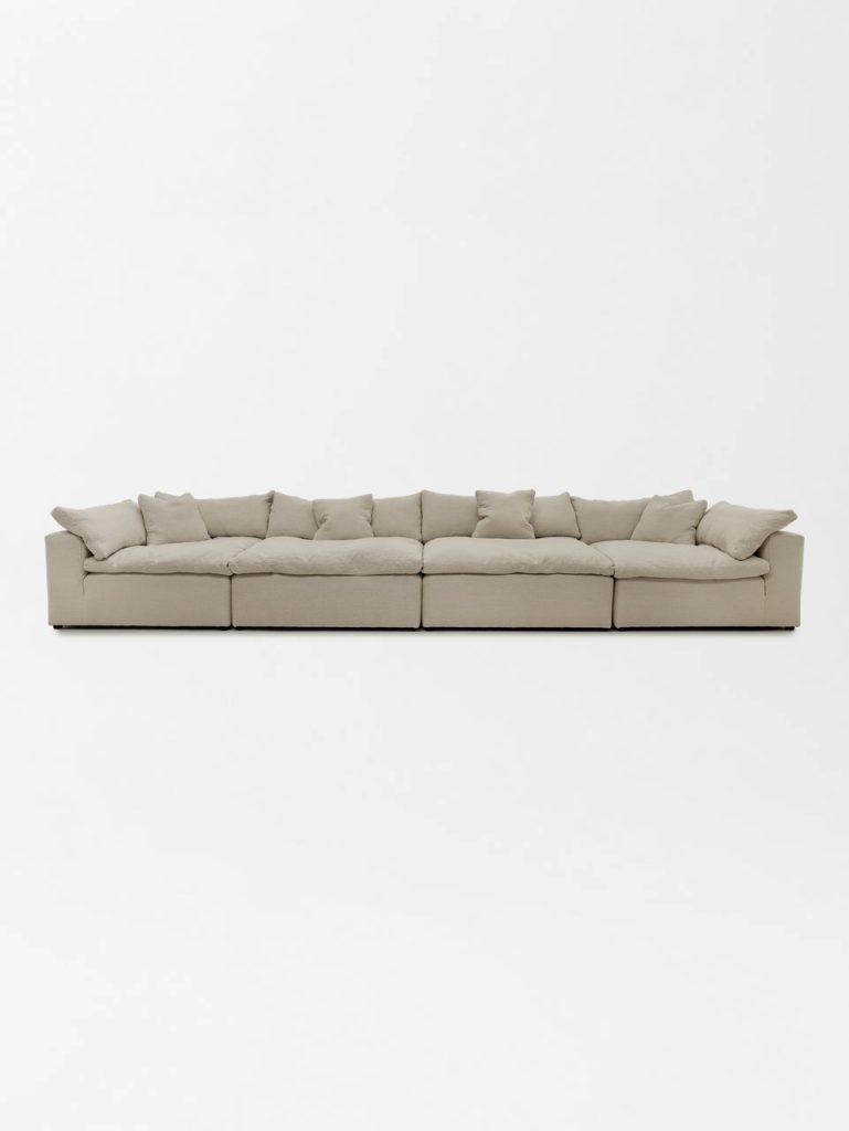 Miami 4 Div Sofa - front view Miami 4 Div Sofa - front view on a white gradient background