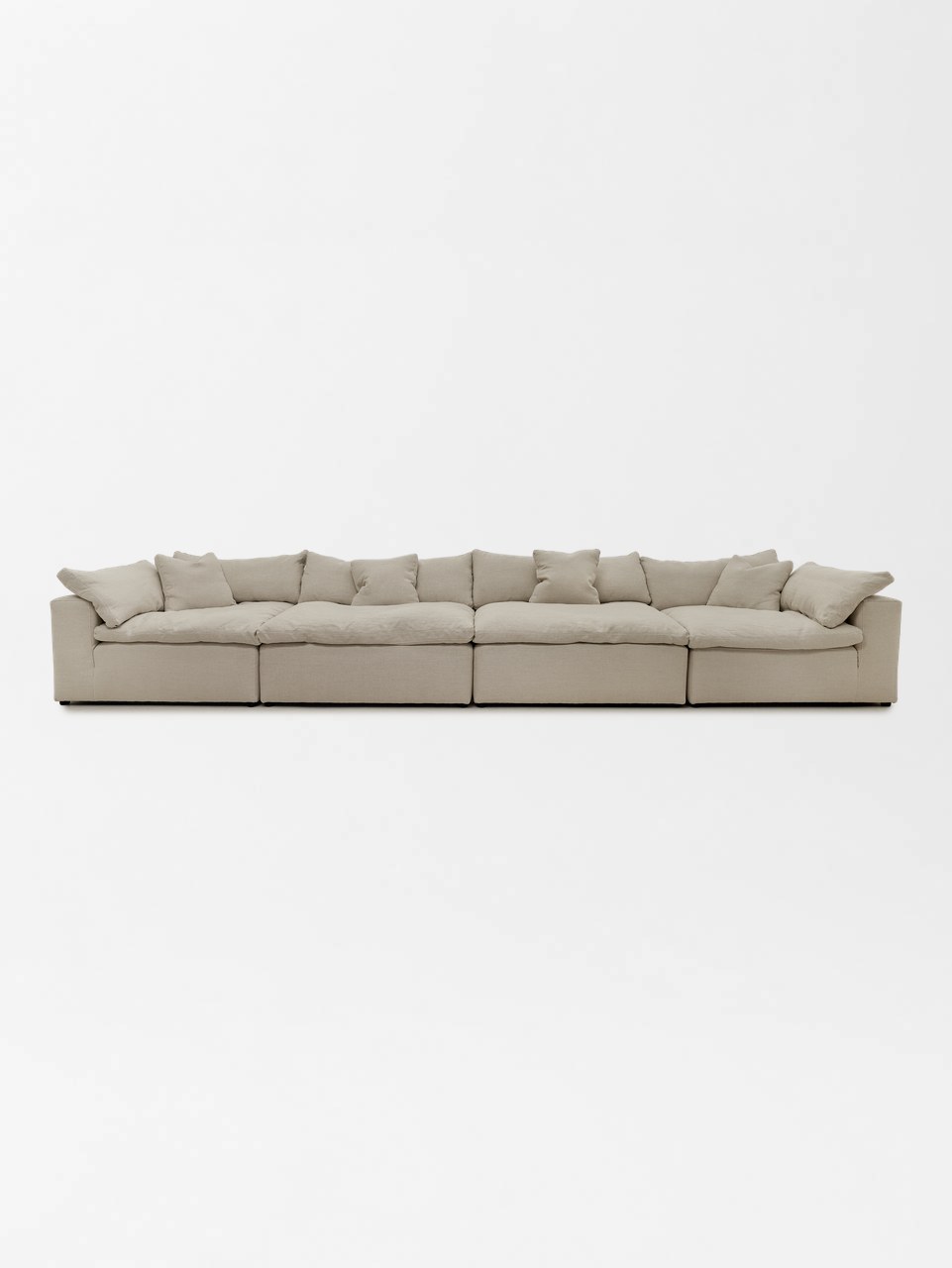 Miami 4 Div Sofa - front view on a white gradient background